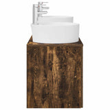 Bathroom Cabinet Set 3 pcs Smoked Oak 62.5 x 44.5 x 50 cm 3405871