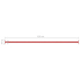 Turning Bar 125 cm Steel Red 93198