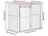 Garden Shed 180.5x97x209.5 cm Galvanised Steel Wooden Look 150906