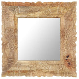 Mirror 50x50 cm Solid Mango Wood 321635