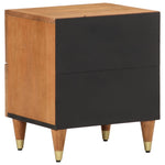 ZNTS Bedside Cabinet 40x33x46 cm Solid Wood Mango 358282