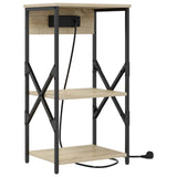 Bedside Cabinet Sonoma Oak 41 x 31 x 76 cm Engineered Wood 859527