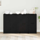 Sideboard 3 pcs Black Oak Engineered Wood 3332500