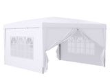 3 x 3m Pop Up Gazebo, Wedding Party Canopy Tent Marquee with Carry Bag and Windows, White T3398P315900