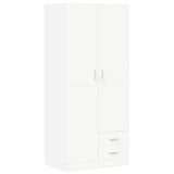 Wardrobe White 80x52x180 cm Engineered Wood 800639