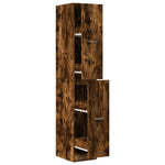Apothecary Cabinet Smoked Oak 30x41x174.5 cm Engineered Wood 3309631