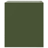 ZNTS Bedside Cabinet Green 34.5x39x44 cm Steel 841627