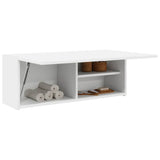 Bathroom Wall Cabinet White 80x25x30 cm Engineered Wood 860076