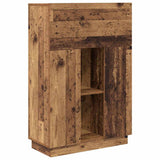 Desk with Shelf Old Wood 71.5 x 31.5 x 106.5 cm Engineered Wood 869488