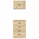 Garage Cabinets 2 pcs Sonoma Oak Engineered Wood 3328334