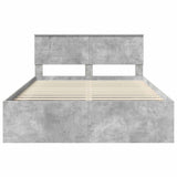 Bed Frame with Headboard Concerte 140 x 190 cm Engineered wood 3407871