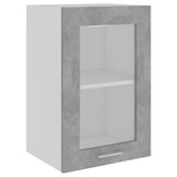 Hanging Glass Cabinet Lyon Concrete Grey 40x31x60 cm Engineered Wood 802509