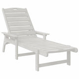 Sun Lounger White 73.5 x 92 x 90cm HDPE 42006637