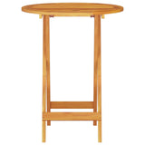 Folding Bistro Set 3 pcs Brown Solid Acacia Wood 3375688