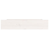 Bed Drawers 4 pcs White Solid Wood Pine 815000
