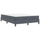 Box Spring Bed with Mattress Dark Grey 140 x 210 cm Fabric 3398744