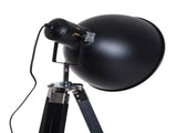 Tripod Floor Lamp, Spotlight Reading Lamp w/ Adjustable Height, Angle, Wood Legs for Living Room, T3398P344226