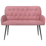 2 Seater Sofa with Metal Legs 2-Seater Pink Velvet 42051021
