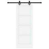 Sliding Door ORKDAL White 73.5 x 198.5 cm Solid Pine Wood 3333607
