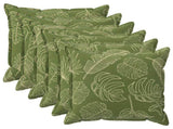 Cushion Cover 6 pcs HOUTEN Leaf Design 80 x 80 cm Polyester 921730