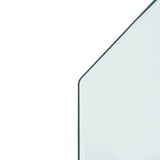 Fireplace Glass Plate Hexagon 120x60 cm 324144