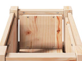 Garden Planter Nature 31 x 31 x 70 cm Solid Pine Wood 8000818