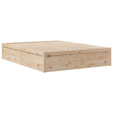Bed Frame without Mattress 140x190 cm Solid Wood Pine 3282381