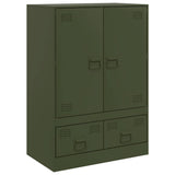 Highboard Olive Green 67x39x95 cm Steel 841809
