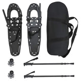 3 in 1 Snowshoes Black 78.5 x 22 cm Aluminum and HDPE 42021440