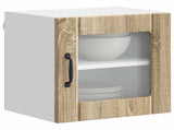 Wall Glass Cabinet LUCCA Sonoma Oak 40 x 31 x 40 cm 884838