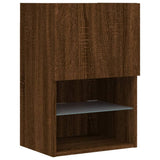 TV Cabinets with LED Lights 2 pcs Brown Oak 40.5x30x60 cm 837042