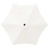 Garden Parasol 230 x 230 cm Polyester Rectangular Cream 42036177