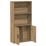 Bookcase Artisan Oak 60x24x120 cm Engineered Wood 860426