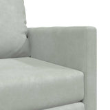 Sofa Bed Light Grey 74 x 77 x 81 cm Velvet 4106612