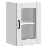 Kitchen Wall Cabinet with Glass Door Lucca White 853767