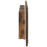 Mirror Wall-mounted Smoked Oak 90 x 8.5 x 37 cm Engineered Wood 822817