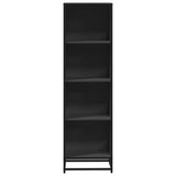 Book Cabinet Black 40x35x139 cm Engineered Wood 849124
