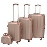 Four Piece Hardcase Trolley Set Champagne 91193