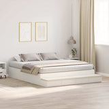 Storage Bed Frame with Drawer White 200 cm Engineered Wood 3335621