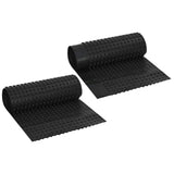 Dimpled Drainage Sheet 2 pcs Black 0.5 x 20 m HDPE 42019913