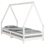 Kids Bed Frame White 80x200 cm Solid Wood Pine 834481