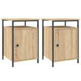 Bedside Cabinets 2 pcs Sonoma Oak 40x42x60 cm Engineered Wood 825866