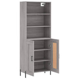 Highboard Grey Sonoma 69,5x34x180 cm Engineered Wood 3189971