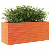 Garden Planter Wax Brown 110x40x46 cm Solid Wood Pine 3282451