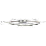 Gastronorm Containers 8 pcs GN 1/2 20 mm Stainless Steel 50885