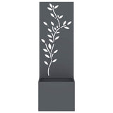 Garden Privacy Screen Floral Anthracite 50 x 32 x 150 cm 876478