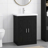 Bathroom Furniture Set Black Oak 61 x 40 x 84.5 cm 3404351