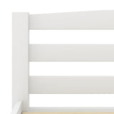Bed Frame without Mattress White Solid Pinewood 90x200 cm 322068