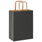 Paper Bags 250 pcs with Handles Black 21x11x28 cm 4101867