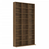 CD Cabinet Brown Oak 102x23x177.5 cm Engineered Wood 815092